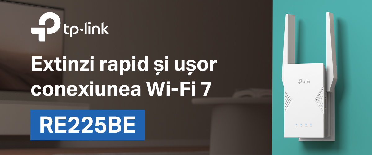 TP‑Link prezintă range extenderul RE225BE pentru acoperire fără compromis în toată locuința