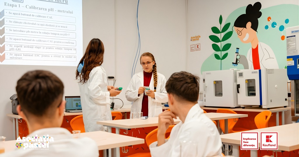 Asociația pastel și Kaufland România inaugurează primul laborator agricol din Cudalbi, județul Galați, sprijinind educația practică pentru peste 300 de elevi