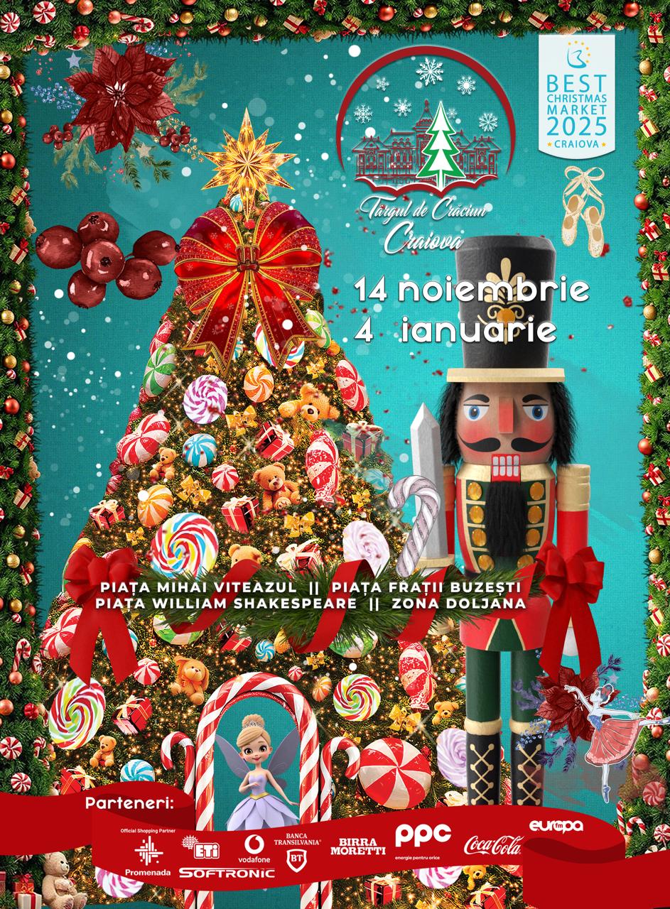 Moș Nicolae vine cu cadouri muzicale la Târgul de Crăciun Craiova