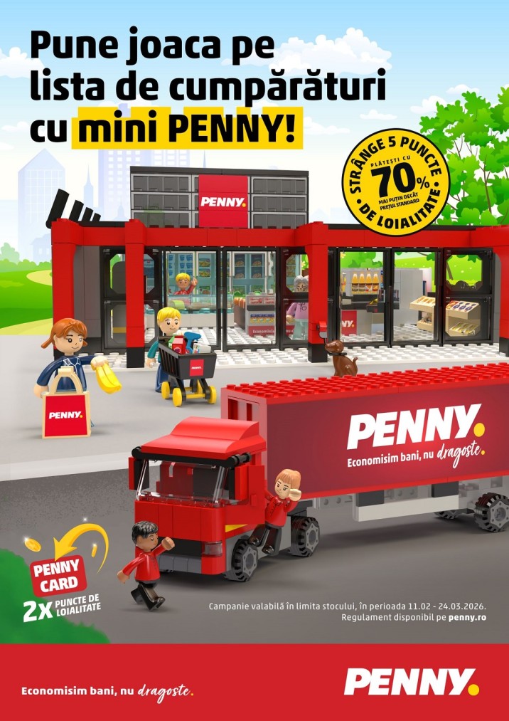 Noua campanie de loializare – Pune joaca pe lista de cumpărături cu mini PENNY