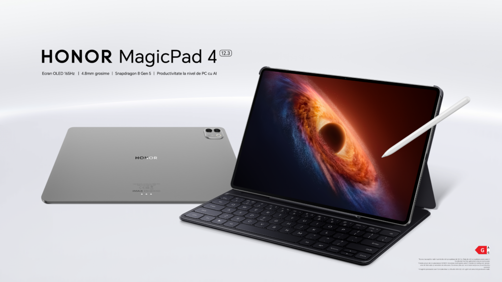 Cea mai subțire tabletă din lume, cu performanță de PC: HONOR MagicPad 4 ajunge în România